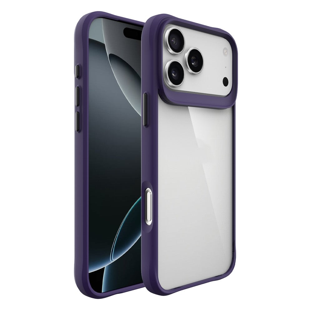 For iPhone 17 Pro Max Case Hybrid Hard PC Soft TPU Shockproof Phone Cover - Purple