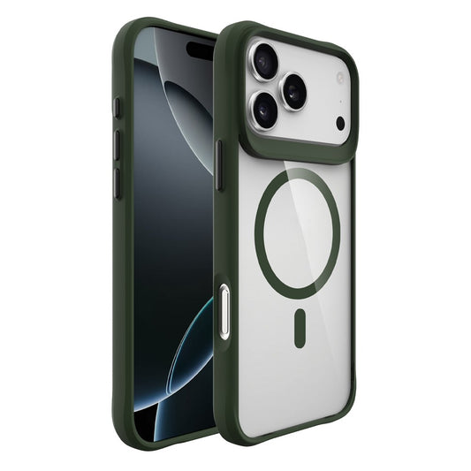 For iPhone 17 Pro Max Case Compatible with MagSafe Hybrid Hard PC Soft TPU Shockproof Phone Cover - Green