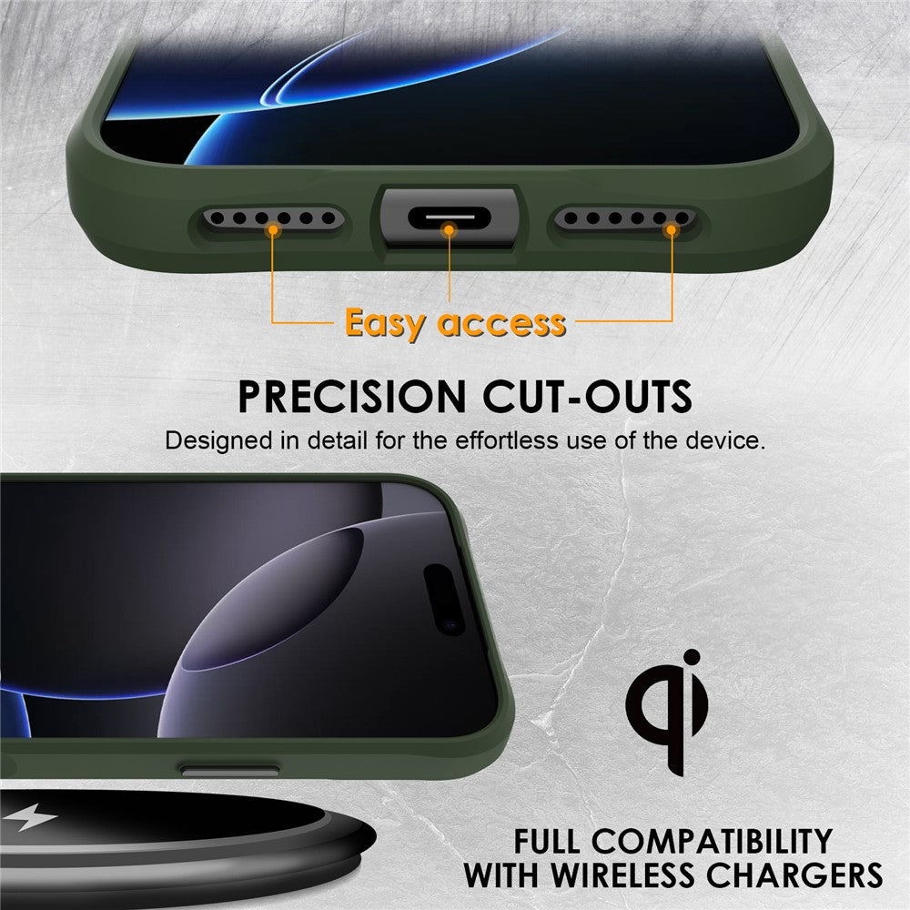 For iPhone 17 Pro Max Case Compatible with MagSafe Hybrid Hard PC Soft TPU Shockproof Phone Cover - Green