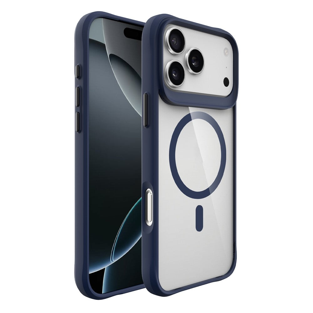 For iPhone 17 Pro Max Case Compatible with MagSafe Hybrid Hard PC Soft TPU Shockproof Phone Cover - Blue