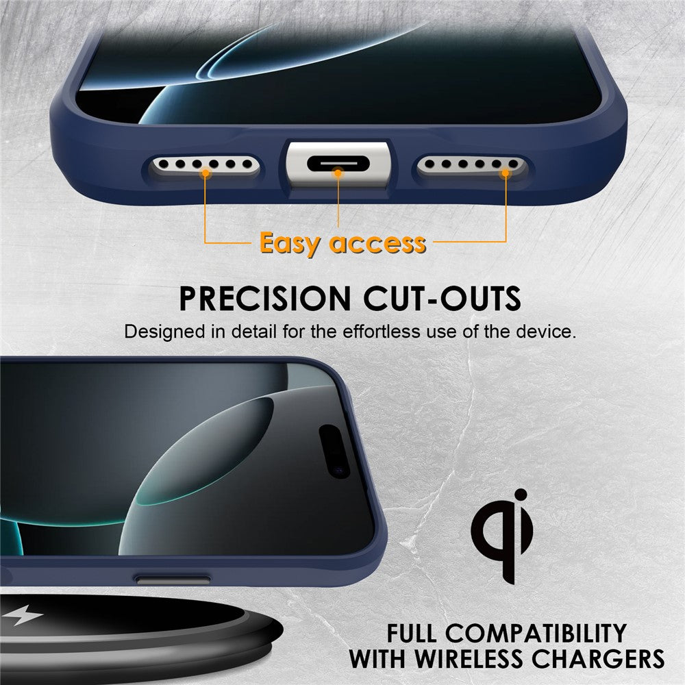 For iPhone 17 Pro Max Case Compatible with MagSafe Hybrid Hard PC Soft TPU Shockproof Phone Cover - Blue