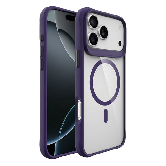 For iPhone 17 Pro Max Case Compatible with MagSafe Hybrid Hard PC Soft TPU Shockproof Phone Cover - Purple
