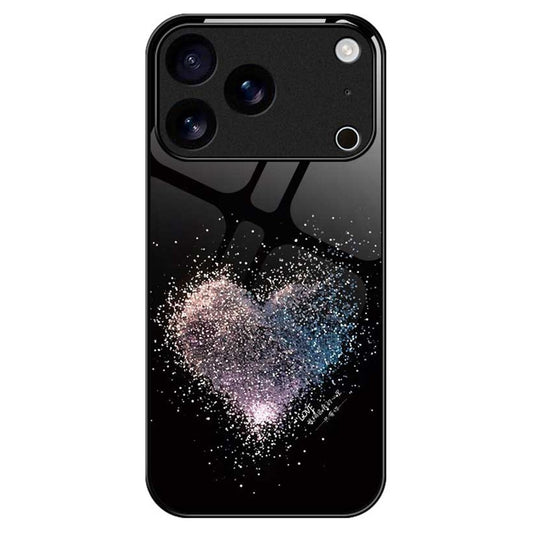 For iPhone 17 Pro Max Case Anti Drop PC TPU Tempered Glass Pattern Printing Phone Back Cover - B0188