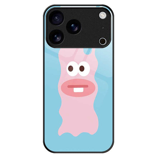 For iPhone 17 Pro Max Case TPU PC Tempered Glass Pattern Printing Anti Drop Phone Back Cover - B0230