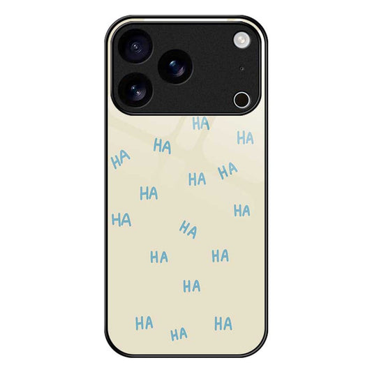 For iPhone 17 Pro Max Case TPU PC Tempered Glass Pattern Printing Slim Phone Back Cover - B0295