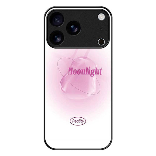 For iPhone 17 Pro Max Case TPU PC Tempered Glass Pattern Printing Slim Phone Back Cover - B0305