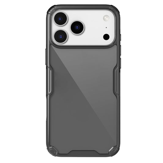 NILLKIN Nature Pro Series For iPhone 17 Pro Max Case PC + TPU Anti-Scratch Clear Back Cover - Grey