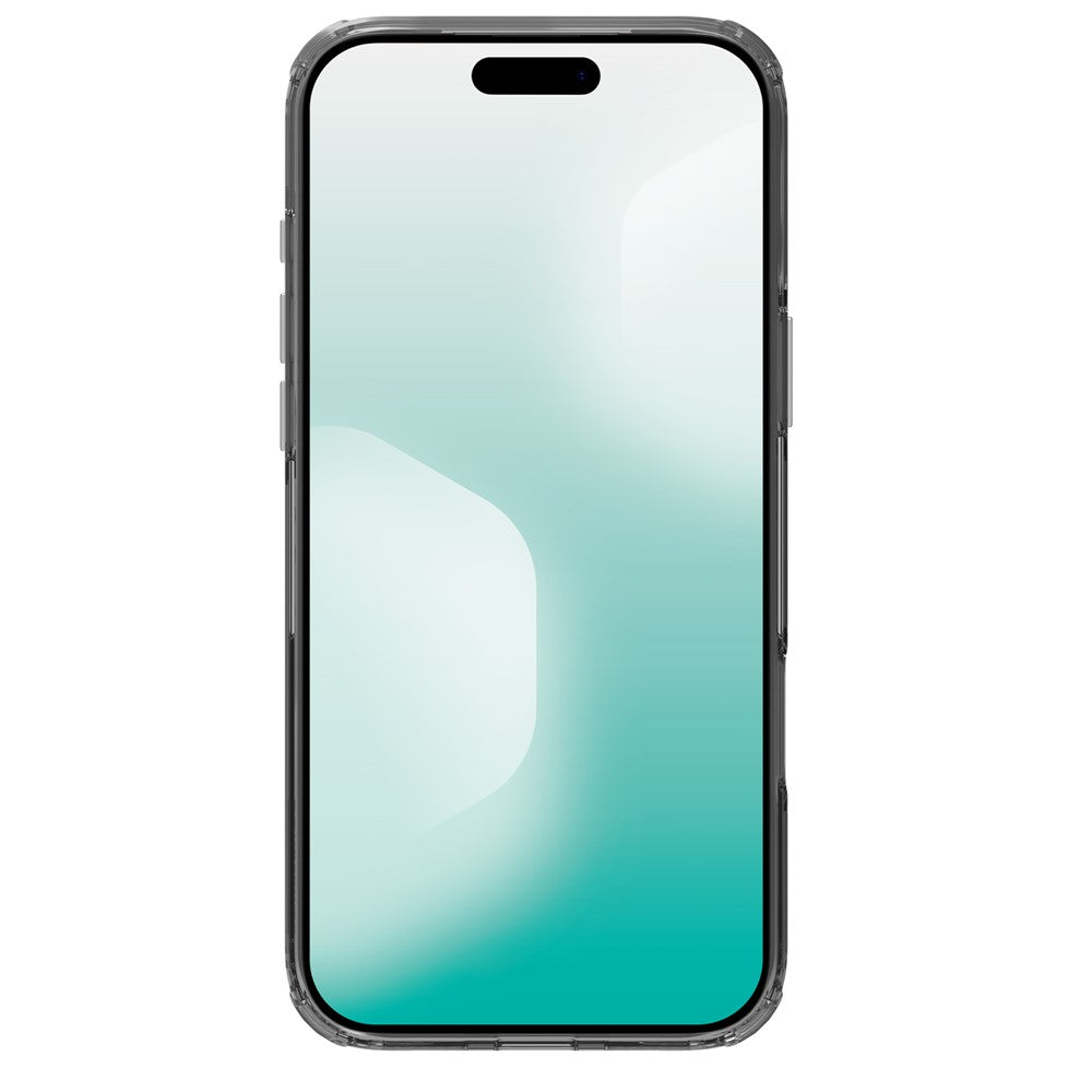 NILLKIN Nature Pro Series For iPhone 17 Pro Max Case PC + TPU Anti-Scratch Clear Back Cover - Grey