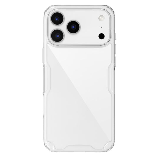NILLKIN Nature Pro Series For iPhone 17 Pro Max Case PC + TPU Anti-Scratch Clear Back Cover - Transparent