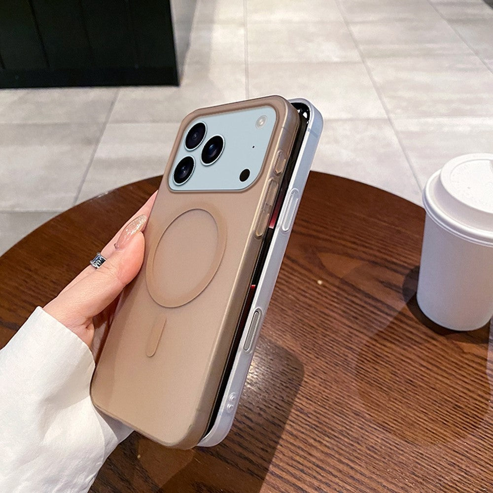 For iPhone 17 Pro Max Case Compatible with MagSafe Precise Cutouts Matte PC Phone Cover - Titanium Blue