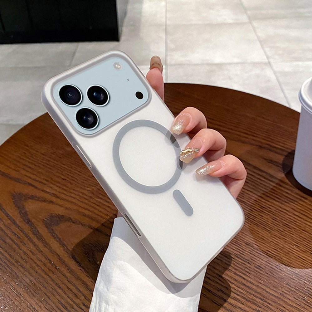 For iPhone 17 Pro Max Case Compatible with MagSafe Precise Cutouts Matte PC Phone Cover - Titanium Grey