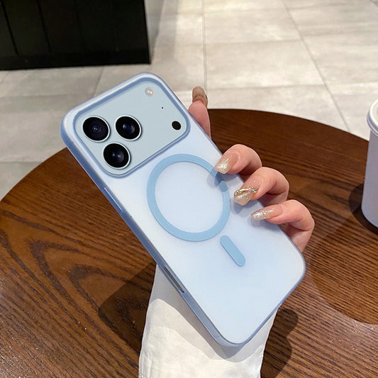 For iPhone 17 Pro Max Case Compatible with MagSafe Precise Cutouts Matte PC Phone Cover - Baby Blue