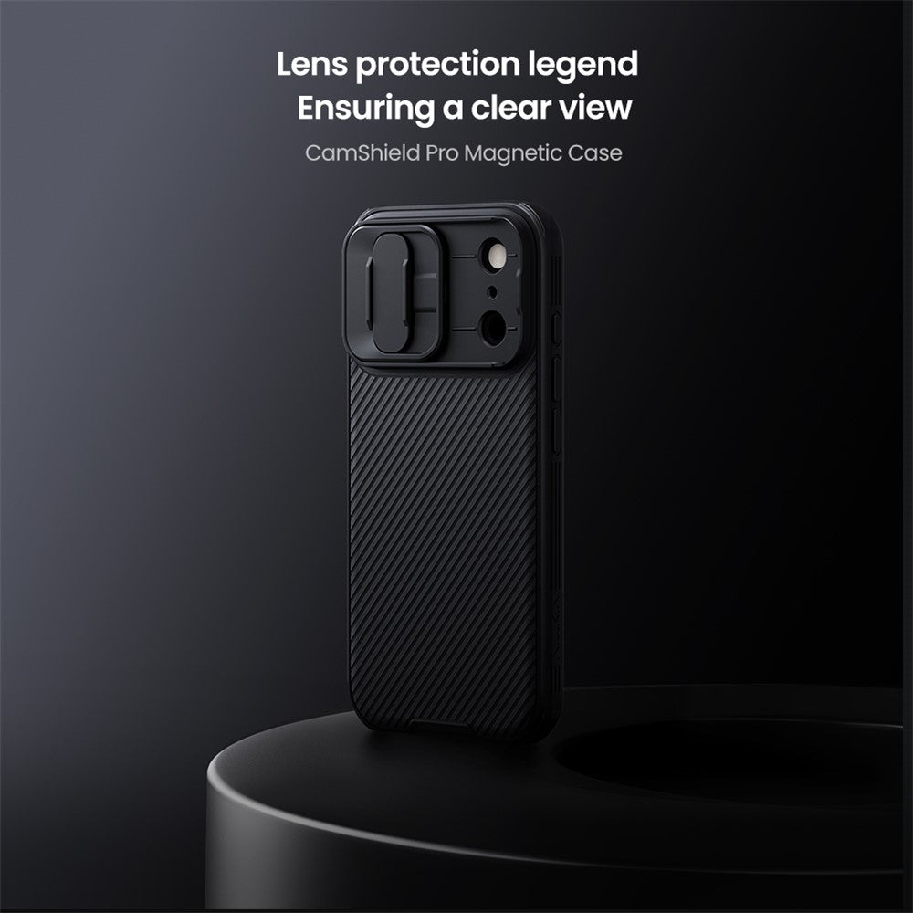 NILLKIN Camshield Pro for iPhone 17 Pro Max Case Compatible with MagSafe TPU + PC Phone Cover with Slider Camera