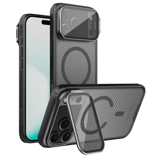 NILLKIN CamShield Prop Magnetic Series For iPhone 17 Pro Max Case TPU PC Phone Cover with Clear Camera Lid