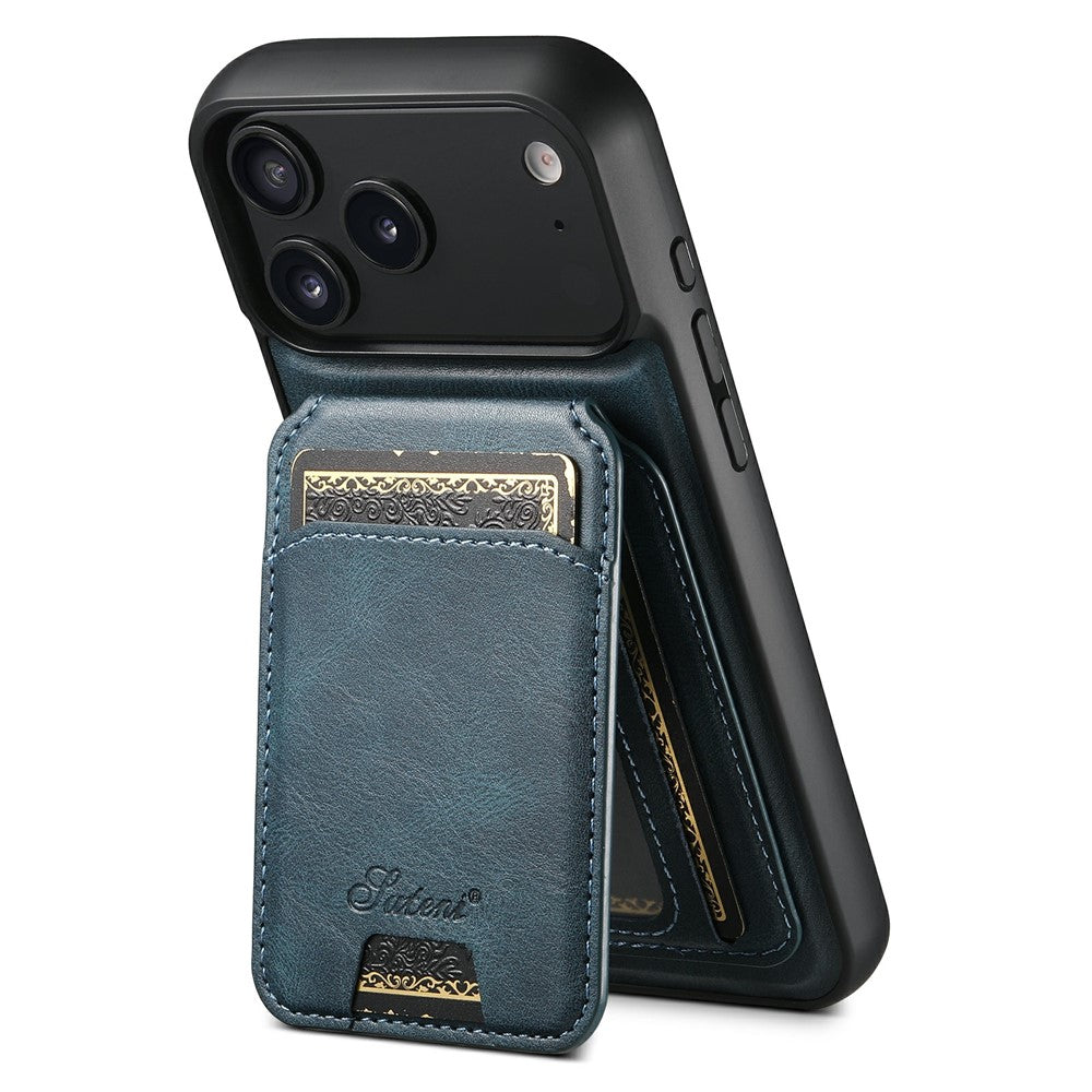 SUTENI H15 For iPhone 17 Pro Max Case Compatible with MagSafe Detachable Card Holder Phone Cover - Blue