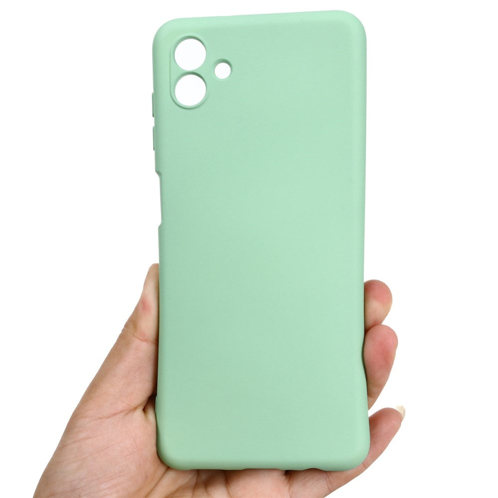 Cell Phone Case for Samsung Galaxy M13 5G, Liquid Silicone+Soft Microfiber Lining Anti-dust Phone Protective Cover - Green