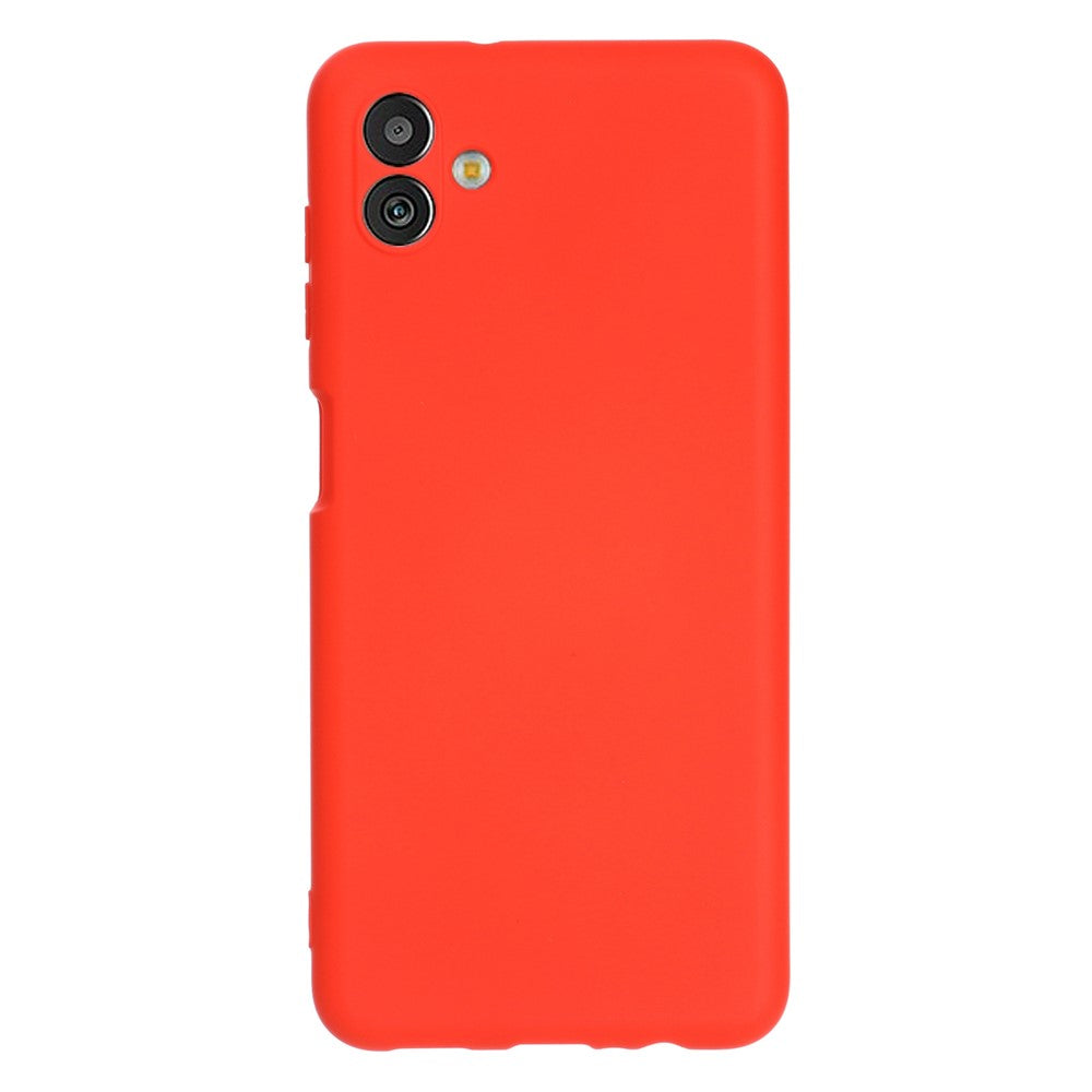 Cell Phone Case for Samsung Galaxy M13 5G, Liquid Silicone+Soft Microfiber Lining Anti-dust Phone Protective Cover - Red