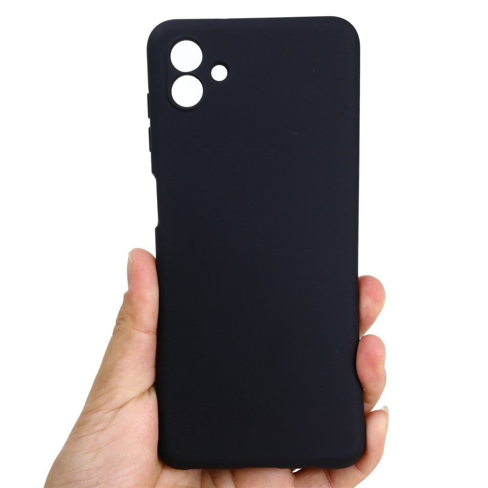 Cell Phone Case for Samsung Galaxy M13 5G, Liquid Silicone+Soft Microfiber Lining Anti-dust Phone Protective Cover - Black
