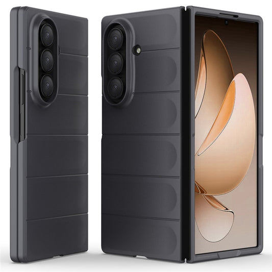 AMORUS For Samsung Galaxy Z Fold7 5G Case Shockproof Hard PC Rugged Phone Back Cover - Dark Grey