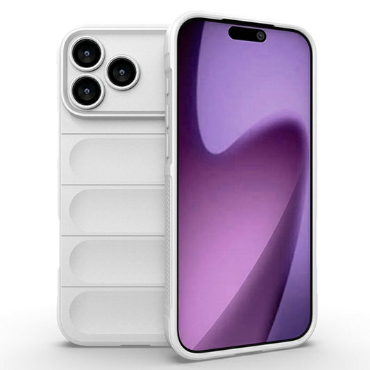 AMORUS For iPhone 17 Pro Max Case Shockproof Soft TPU Rugged Phone Back Cover - White