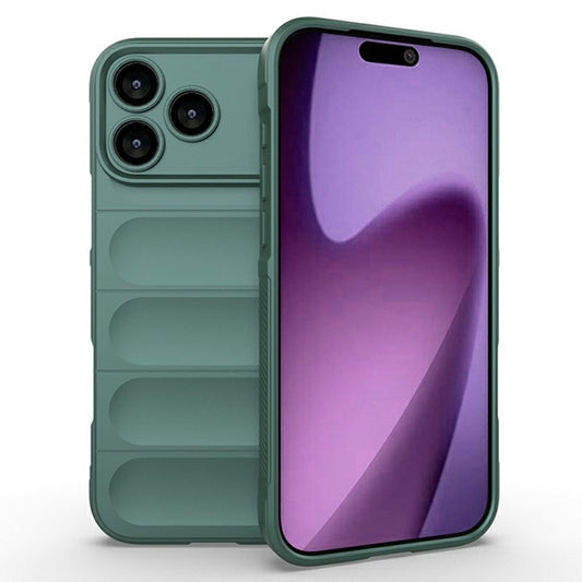 AMORUS For iPhone 17 Pro Max Case Shockproof Soft TPU Rugged Phone Back Cover - Green
