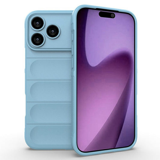 AMORUS For iPhone 17 Pro Max Case Shockproof Soft TPU Rugged Phone Back Cover - Baby Blue