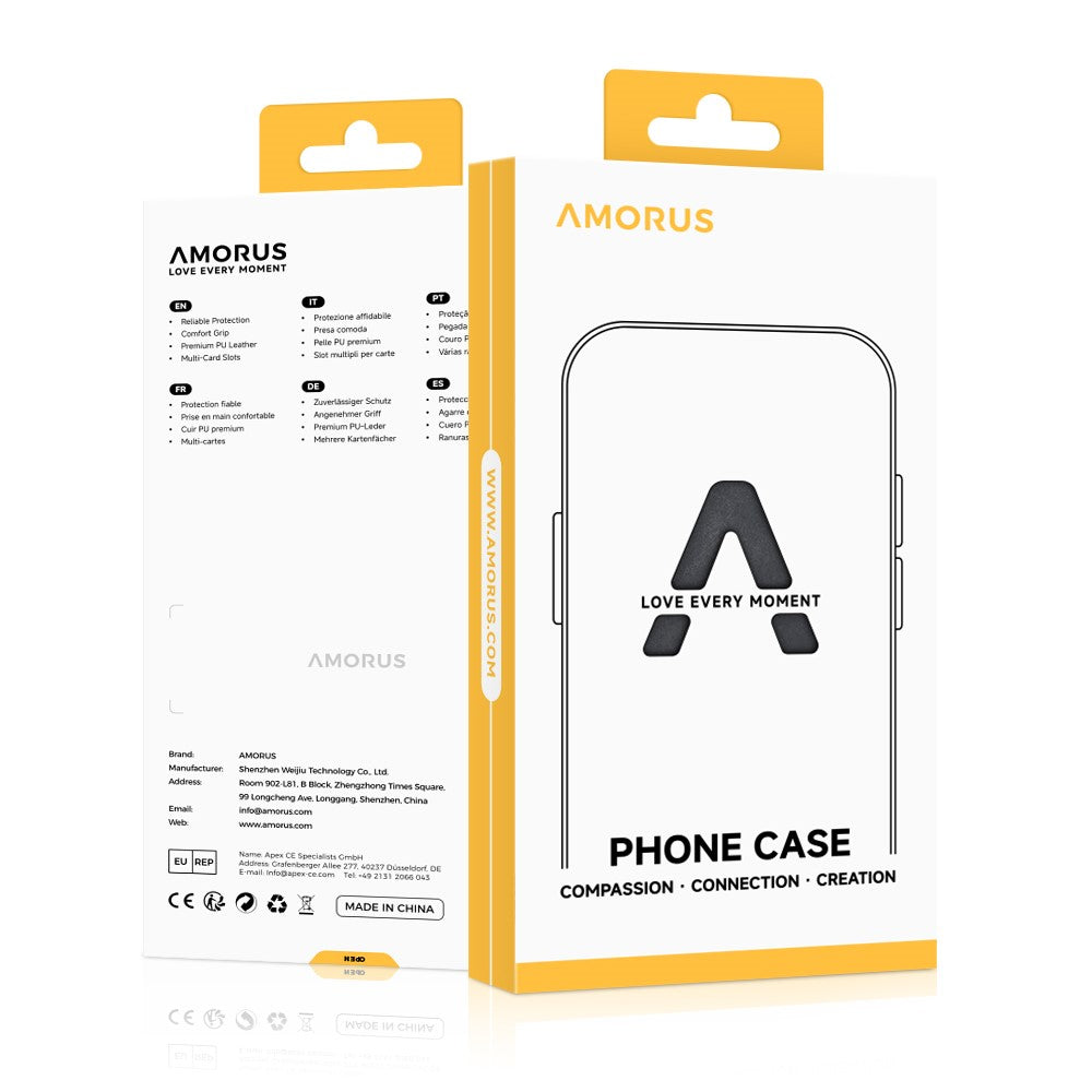 AMORUS For iPhone 17 Pro Max Case Shockproof Soft TPU Rugged Phone Back Cover - Baby Blue