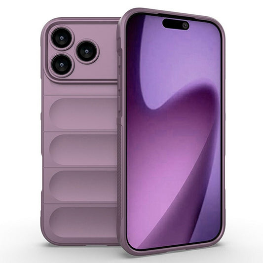 AMORUS For iPhone 17 Pro Max Case Shockproof Soft TPU Rugged Phone Back Cover - Light Purple