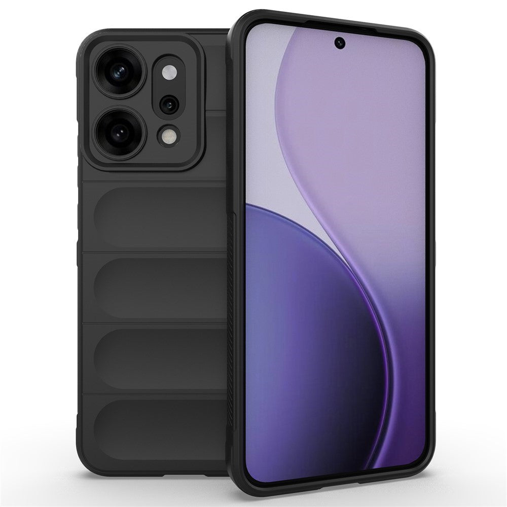 AMORUS For Oppo Reno14 Pro 5G (Global) Case Shockproof Soft TPU Rugged Phone Back Cover - Black