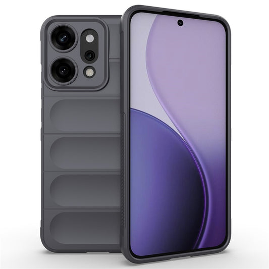 AMORUS For Oppo Reno14 Pro 5G (Global) Case Shockproof Soft TPU Rugged Phone Back Cover - Dark Grey