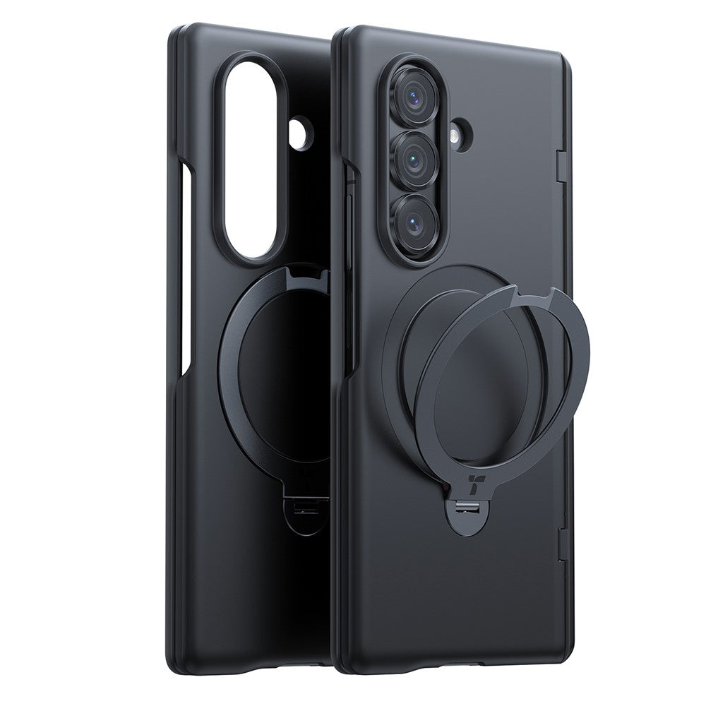 TORRAS For Samsung Galaxy Z Fold7 5G Case 360 Degree Rotating Magnetic Kickstand PC Phone Cover