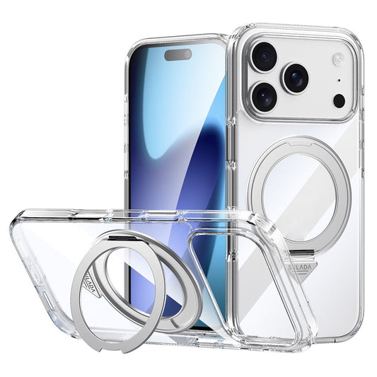 SULADA For iPhone 17 Pro Max Magnetic Case with Kickstand TPU + PC Clear Phone Cover