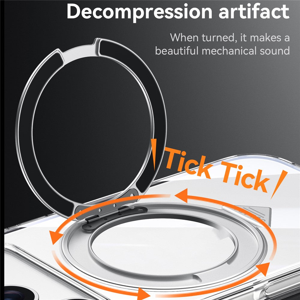 SULADA For iPhone 17 Pro Max Magnetic Case with Kickstand TPU + PC Clear Phone Cover