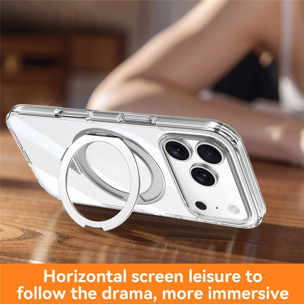 SULADA For iPhone 17 Pro Max Magnetic Case with Kickstand TPU + PC Clear Phone Cover