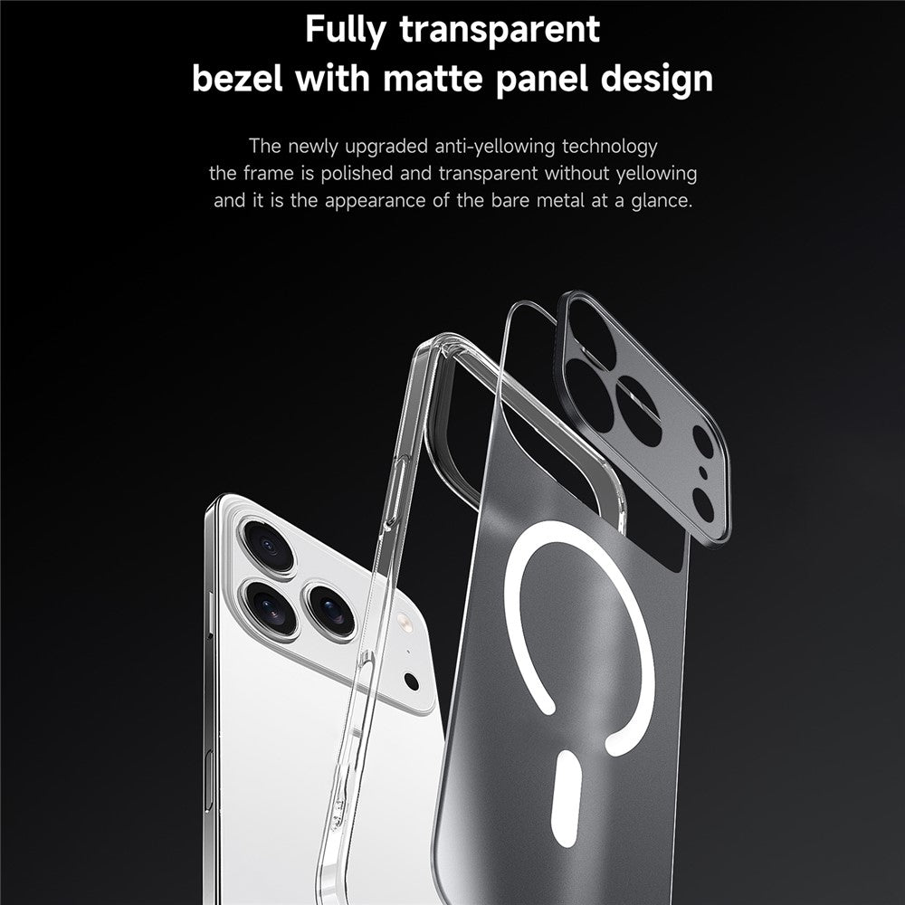 SULADA For iPhone 17 Pro Max Case Compatible with MagSafe PC+TPU Matte Translucent Back Cover