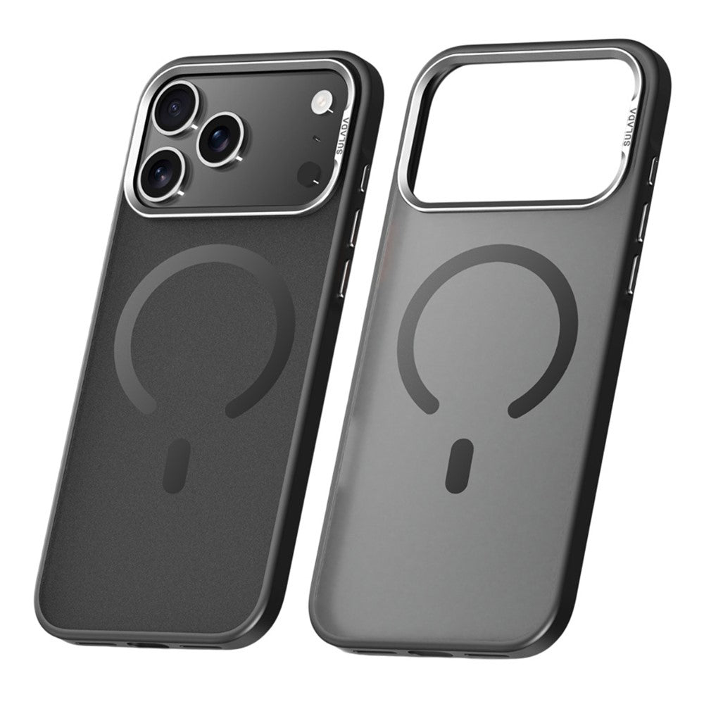 SULADA For iPhone 17 Pro Max Case Compatible with MagSafe PC + TPU Phone Cover - Titanium Black