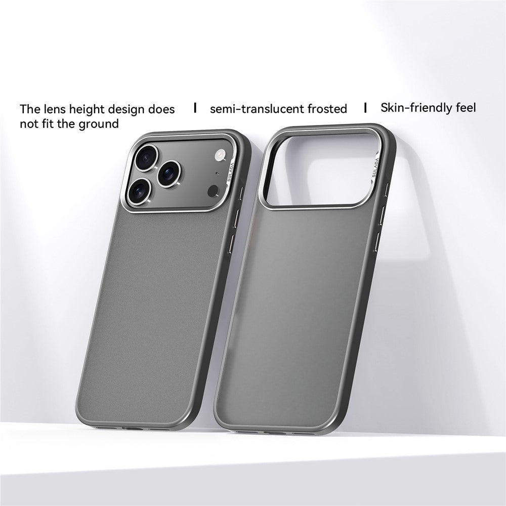 SULADA For iPhone 17 Pro Max Case PC+TPU Shockproof Matte Phone Protector Cover - Titanium Grey