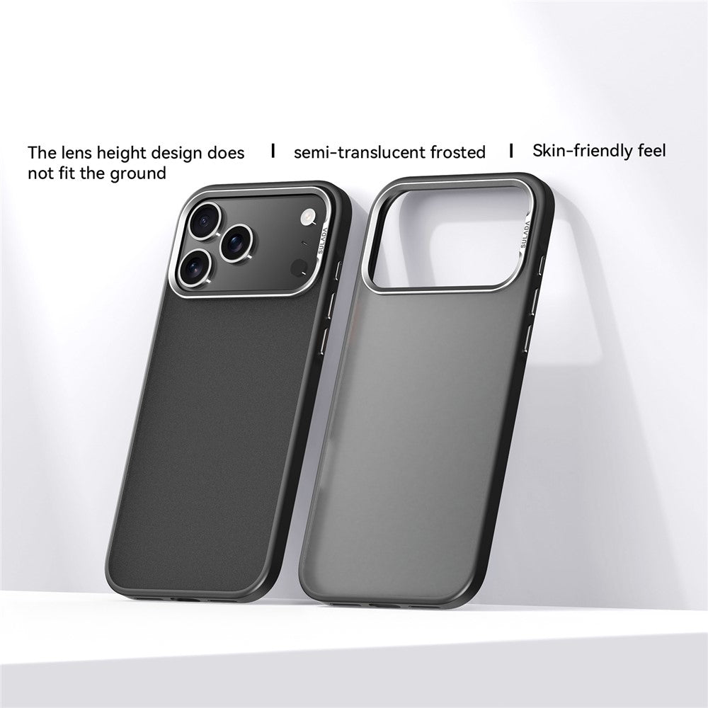 SULADA For iPhone 17 Pro Max Case PC+TPU Shockproof Matte Phone Protector Cover - Titanium Black