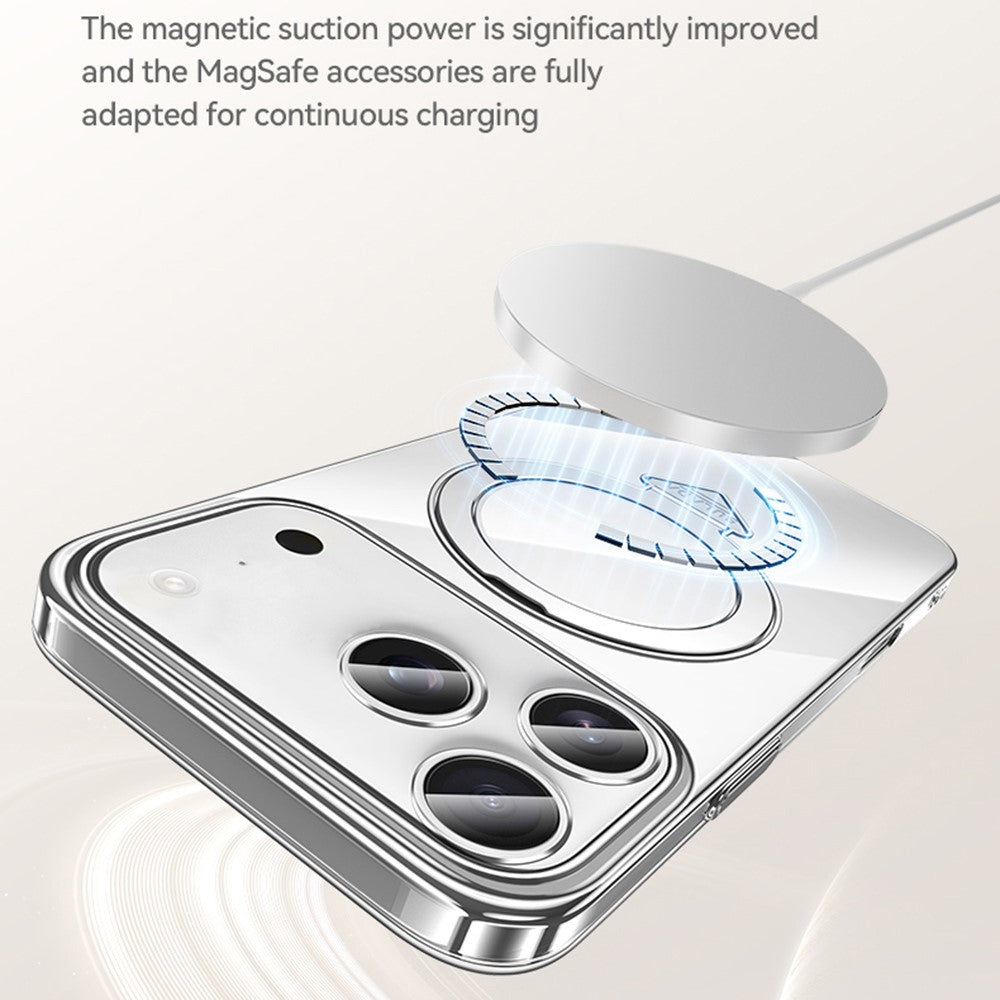 SULADA Nature Series for iPhone 17 Pro Max TPU Case Electroplating Matte Phone Cover - Titanium