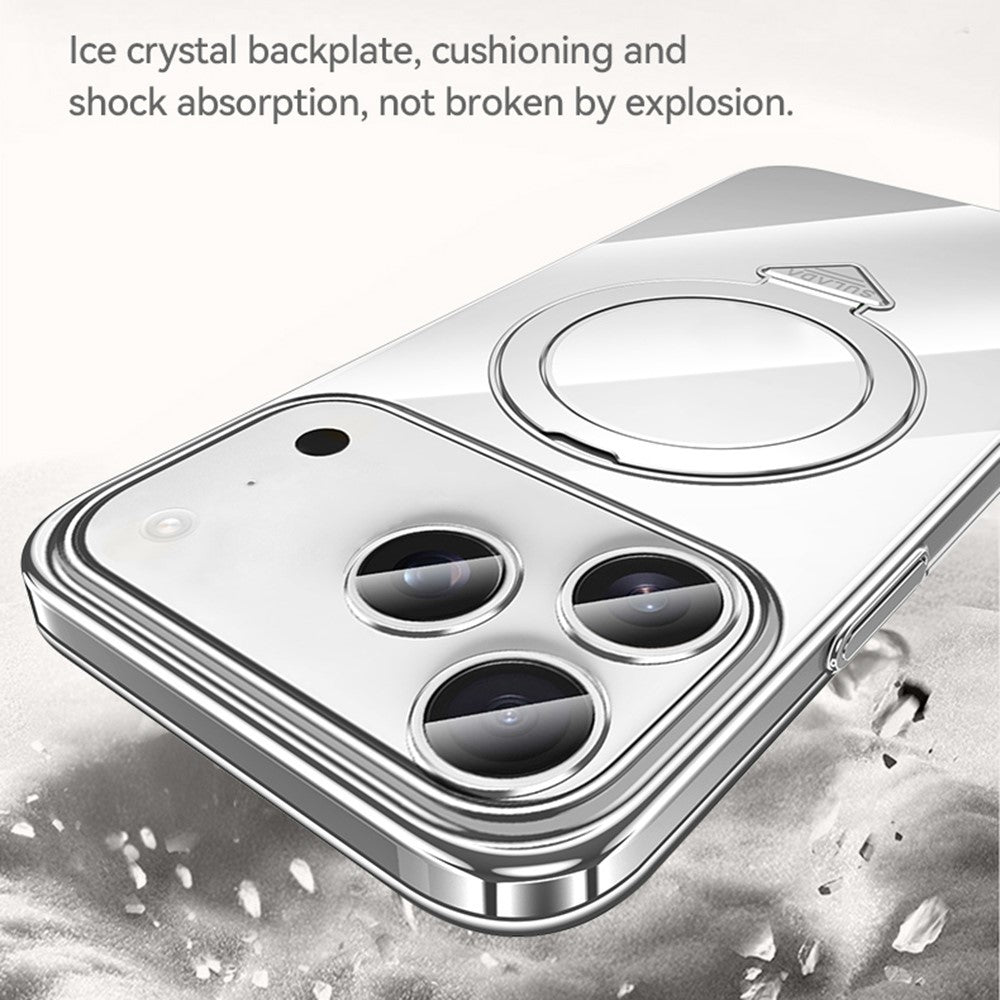 SULADA Nature Series for iPhone 17 Pro Max TPU Case Electroplating Matte Phone Cover - Titanium