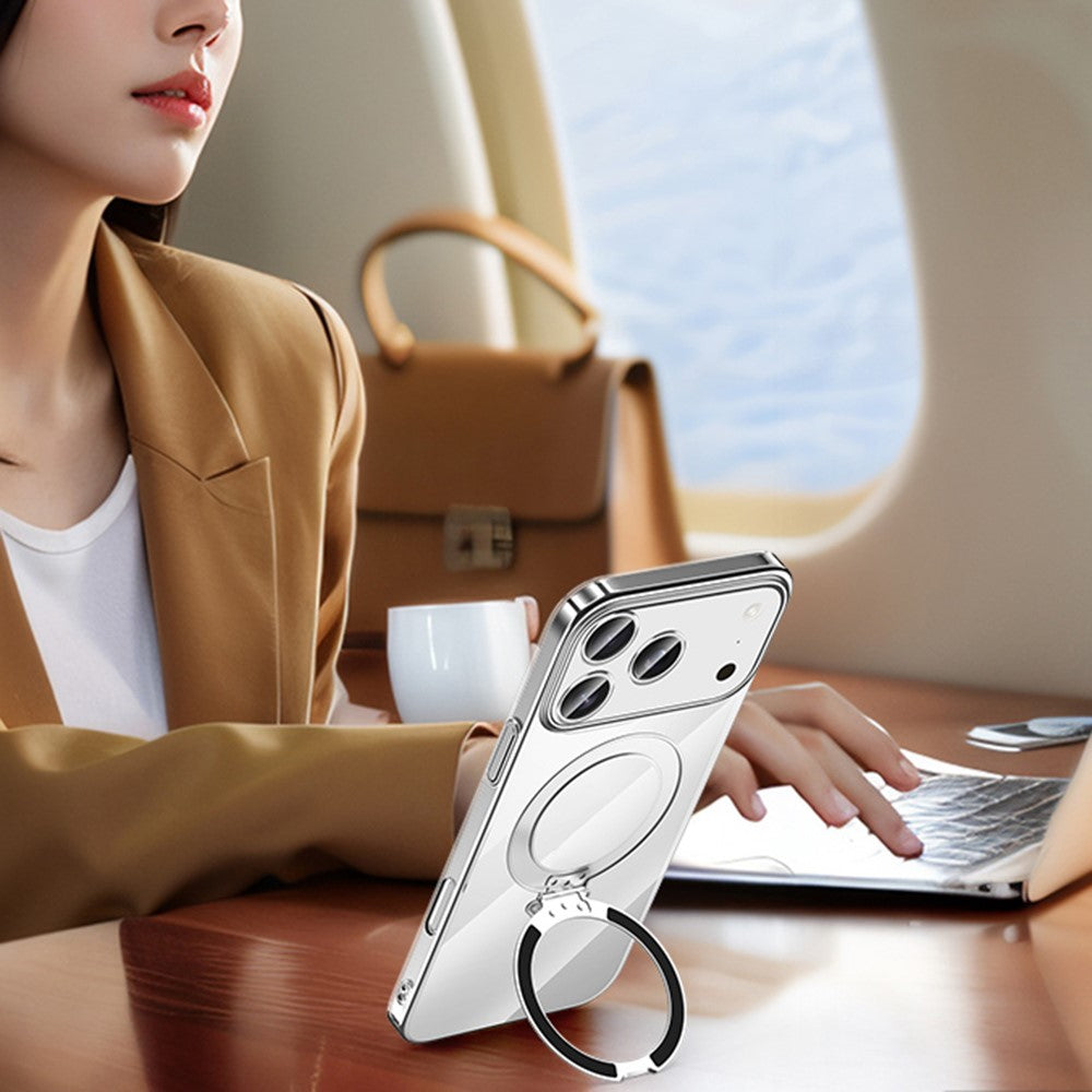 SULADA Nature Series for iPhone 17 Pro Max TPU Case Electroplating Matte Phone Cover - Titanium Blue