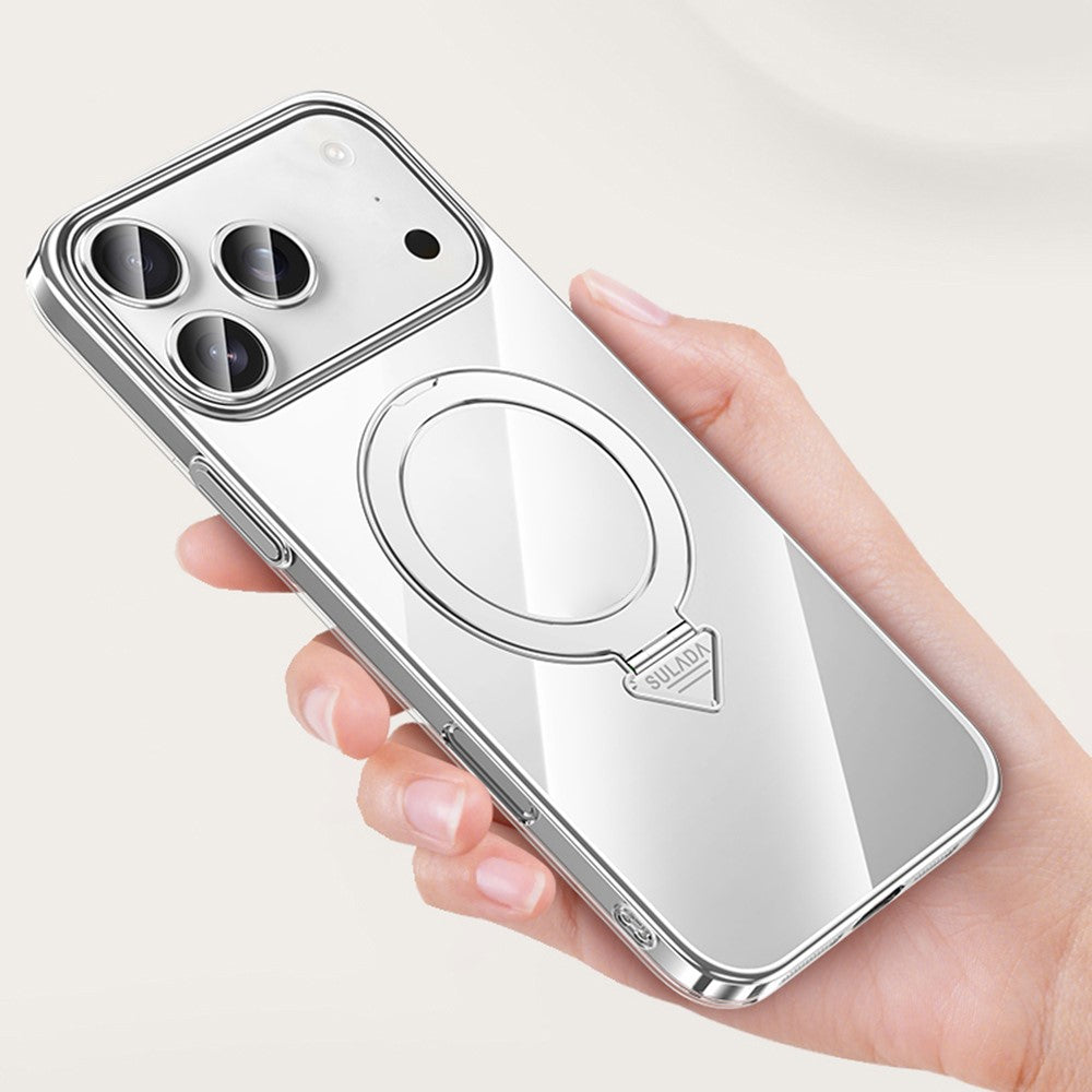 SULADA Nature Series for iPhone 17 Pro Max TPU Case Electroplating Matte Phone Cover - Titanium Blue