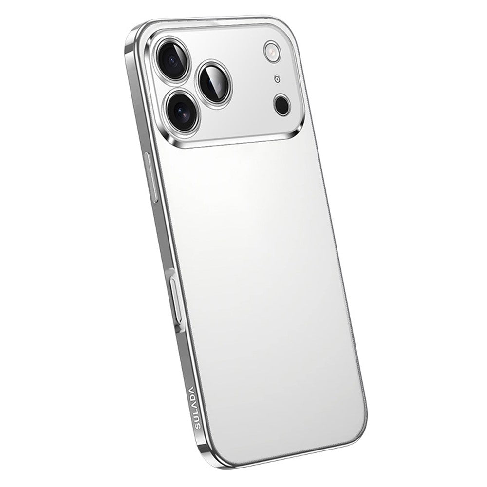 SULADA Nature Series for iPhone 17 Pro Max TPU Case Electroplating Matte Phone Cover - Silver