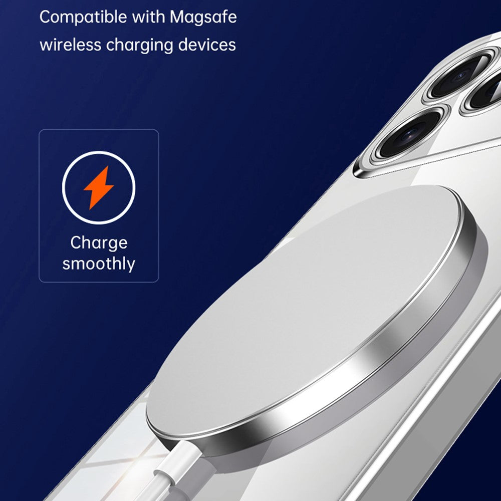 SULADA Nature Series for iPhone 17 Pro Max TPU Case Electroplating Matte Phone Cover - Silver