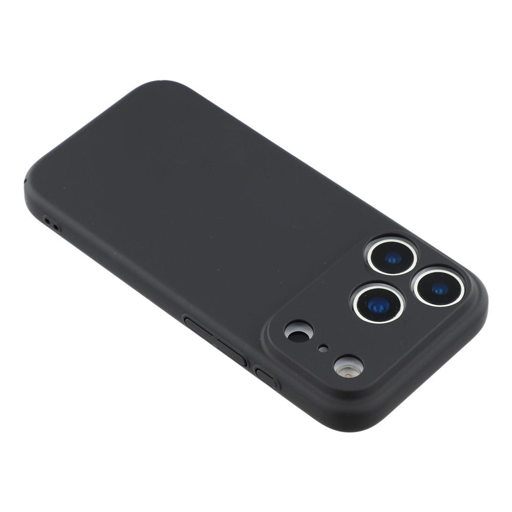 For iPhone 17 Pro Max Case Skin-Touch Rubberized Hard PC Phone Cover - Black