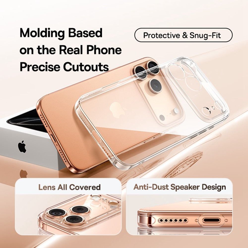 BASEUS Simple Series For iPhone 17 Pro Max Case Anti-Drop Transparent Soft TPU Cell Phone Cover
