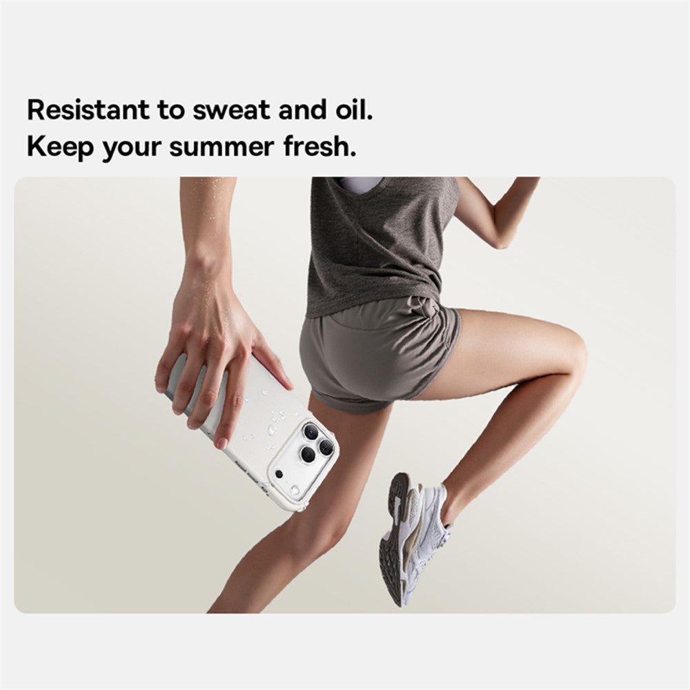 BASEUS For iPhone 17 Pro Max Case Compatible with MagSafe Liquid Silicone 0.2mm Phone Back Cover - Orange