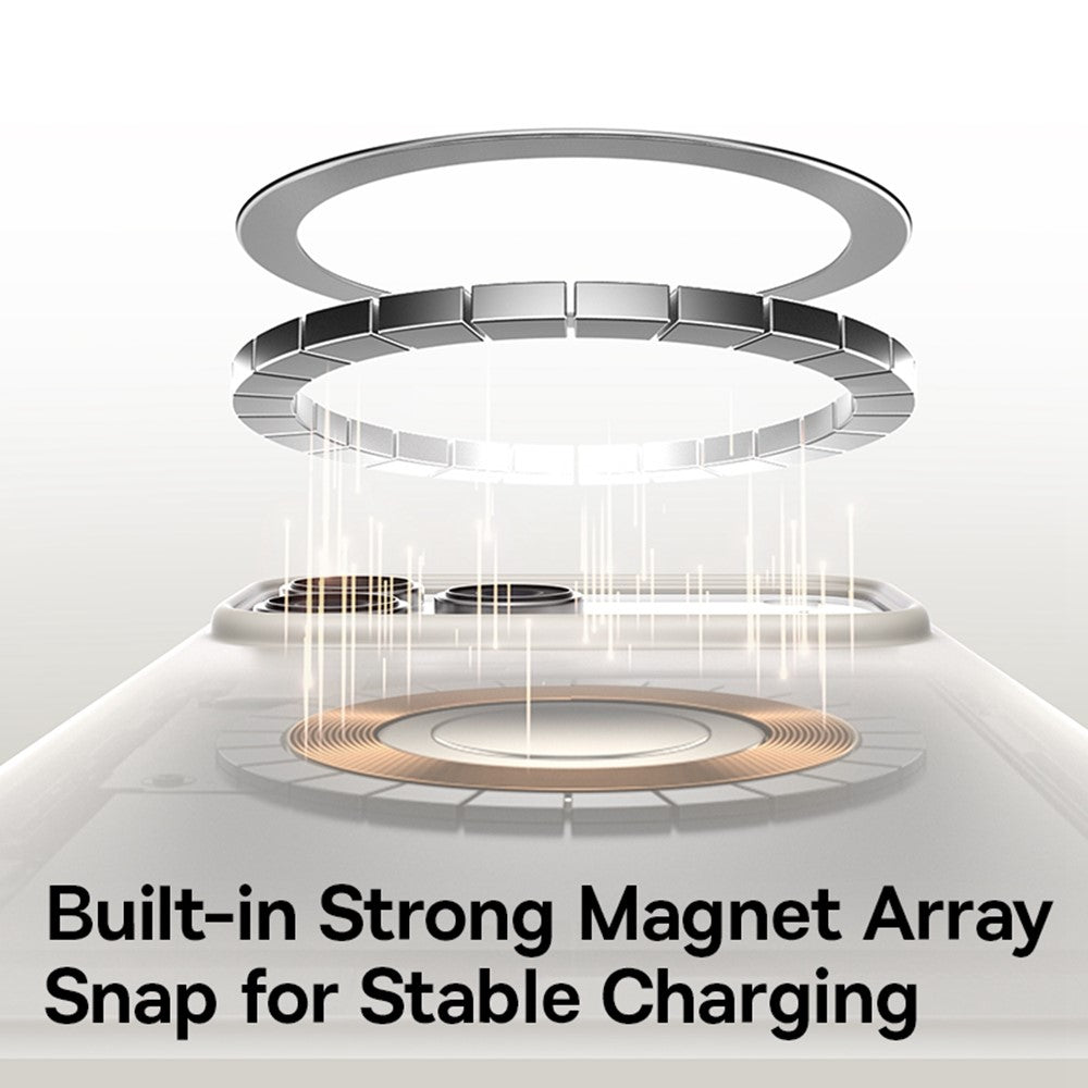 BASEUS For iPhone 17 Pro Max Case Compatible with MagSafe Liquid Silicone 0.2mm Phone Back Cover - Purple