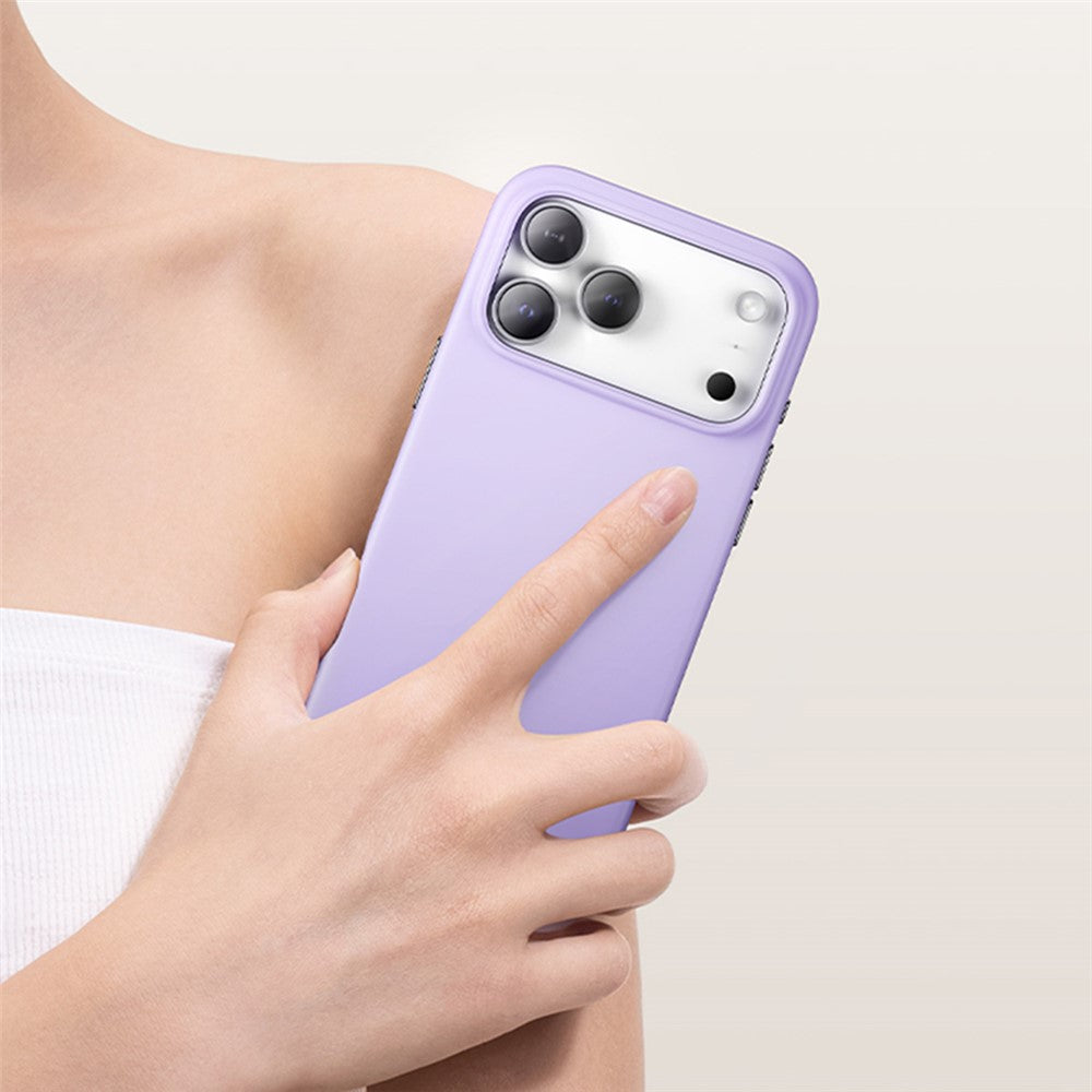 BASEUS For iPhone 17 Pro Max Case Compatible with MagSafe Liquid Silicone 0.2mm Phone Back Cover - Purple
