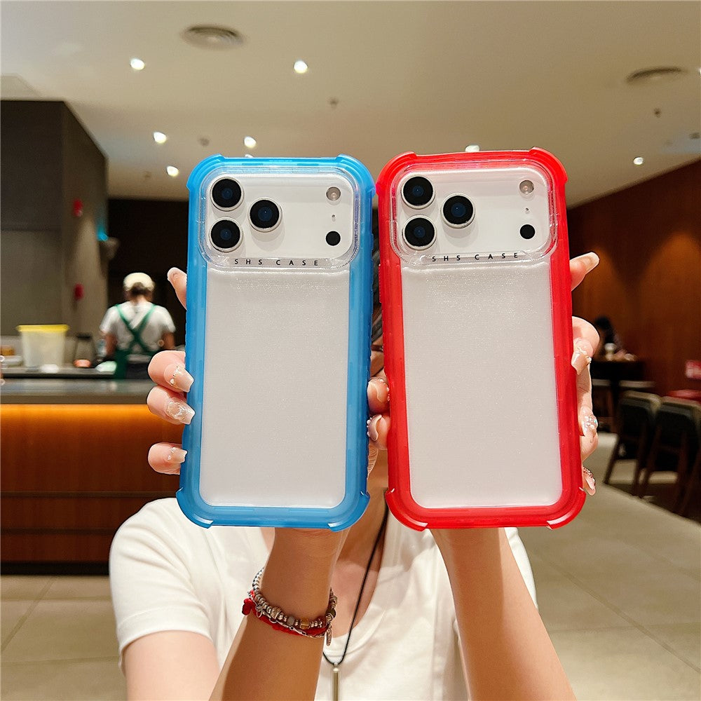 For iPhone 17 Pro Max Case 3 in 1 TPU+PC Matte Phone Cover Shockproof Back Protector - Purple